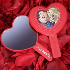 Bride of Chucky Child's Play Horror Goth Mirror Tiffany Glamlite Heart Halloween